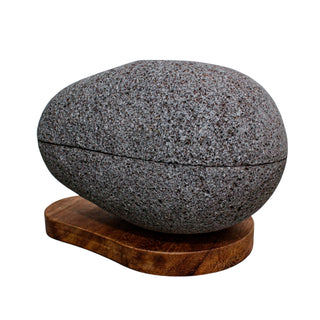 Molcajete aguacate familiar 4 en 1 con base de madera 11 pulgadas