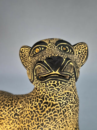 JAGUAR DE BARRO CHIAPAS ARTESANÍA MEXICANA